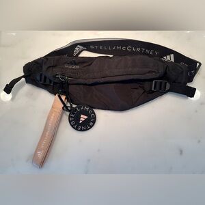 ADIDAS BY STELLA MCCARTNEY BUM BAG, Black & White with Nude/Blush Pink Accents